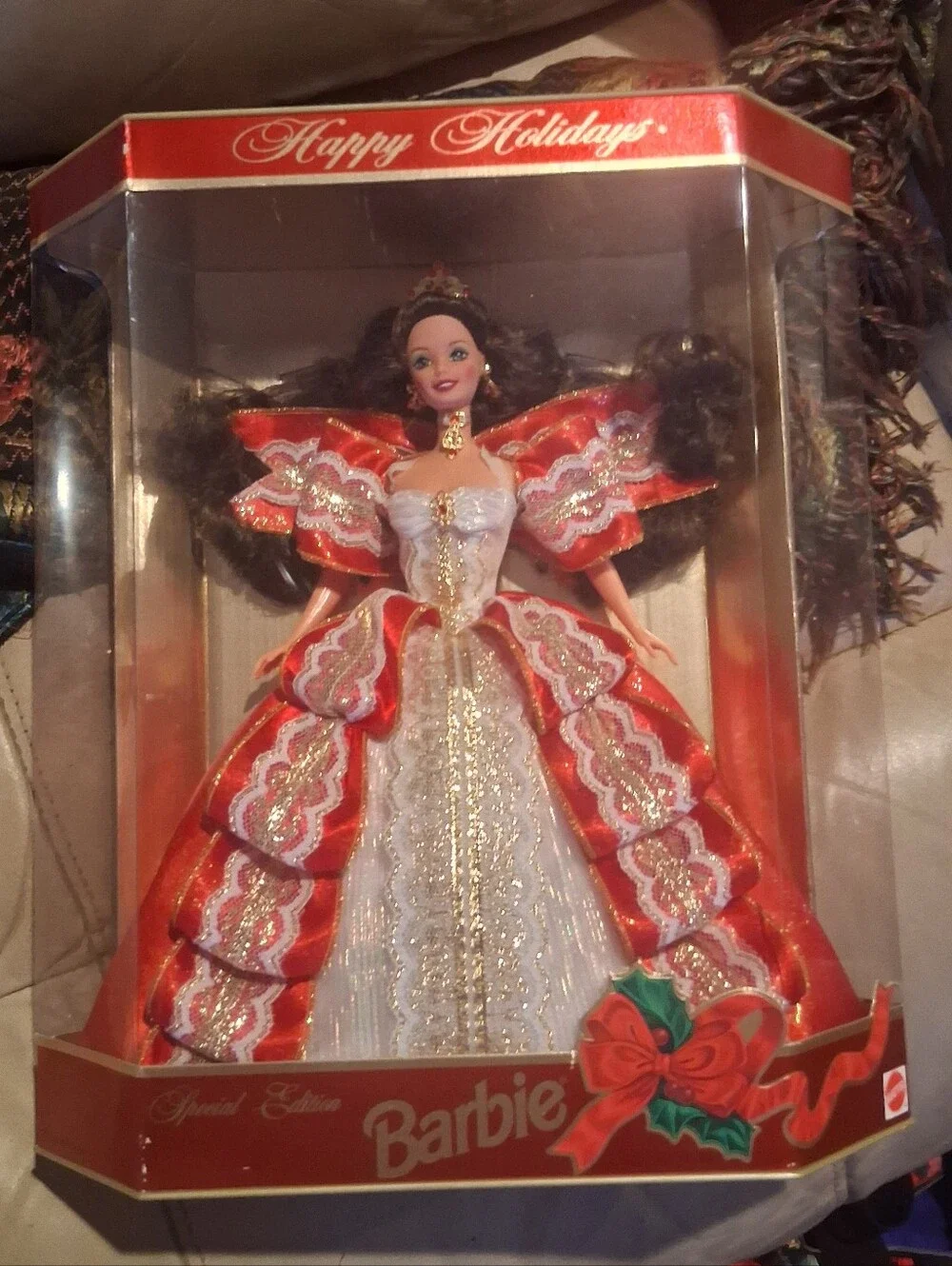 Barbie Holiday Collector Doll in Red Sparkle Gown - Barbie